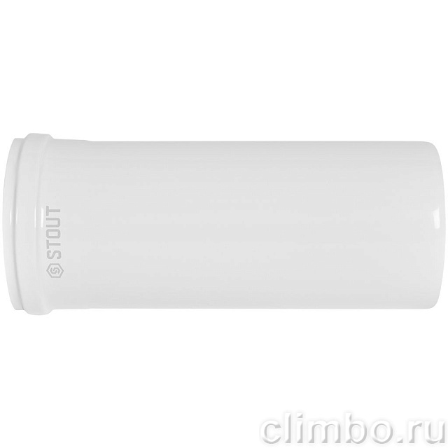 STOUT Удлинитель дымохода утепленный традиц. D80(п-м), L250 (воздуховод до 105 градусов) — фото, детали конструкции