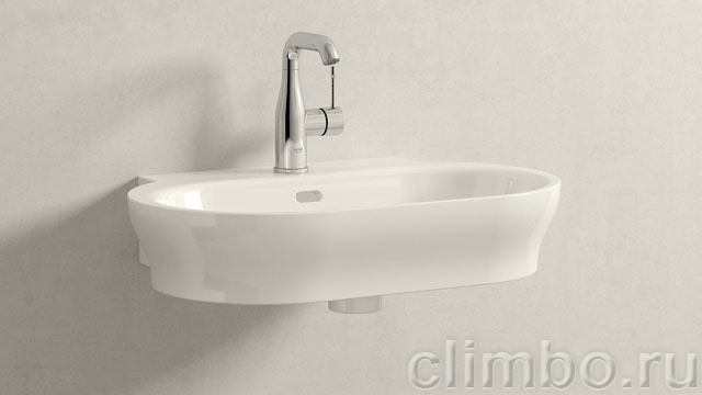 Смеситель для раковины GROHE Essence+ с цепочкой и средним изливом, 23480001 — фото товара