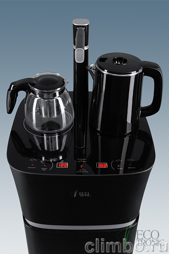 Кулер с чайным столиком Тиабар Ecotronic TB11-LE black — фото товара