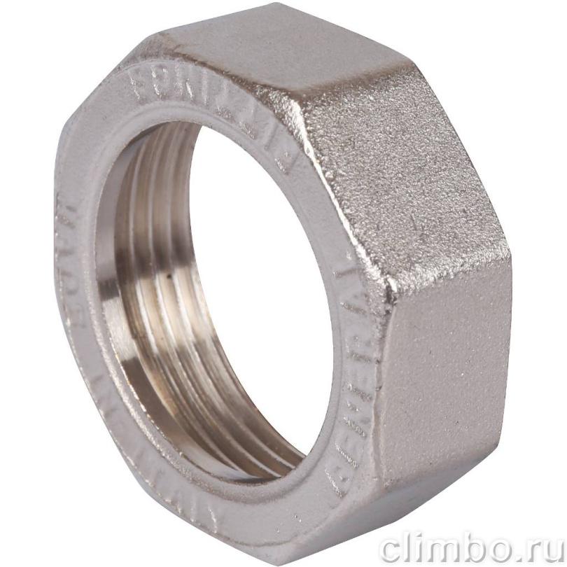 STOUT Угловая американка ВН, уплотнение o-ring кольцо, никель. 1" — фото товара