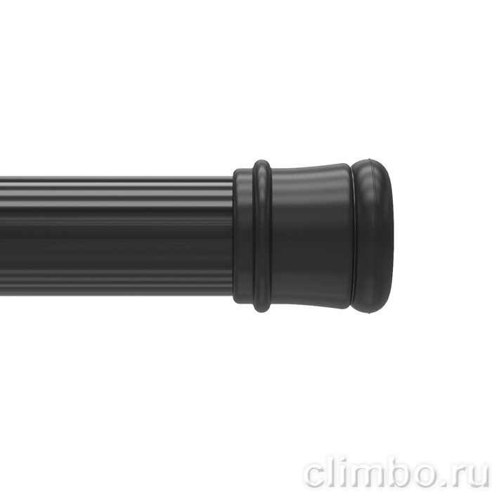 Карниз для ванной комнаты 110-200 см черный Easy Milardo — фото товара