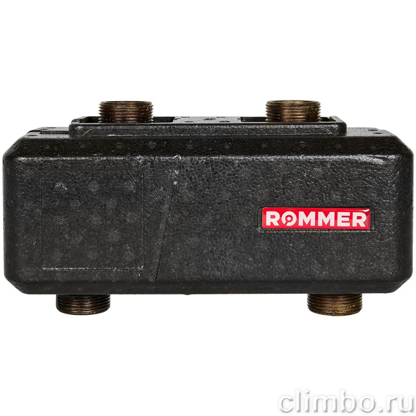 Гидравлическая стрелка ROMMER RDG-1015 4,53 м3/час, в теплоизоляции — фото, детали конструкции