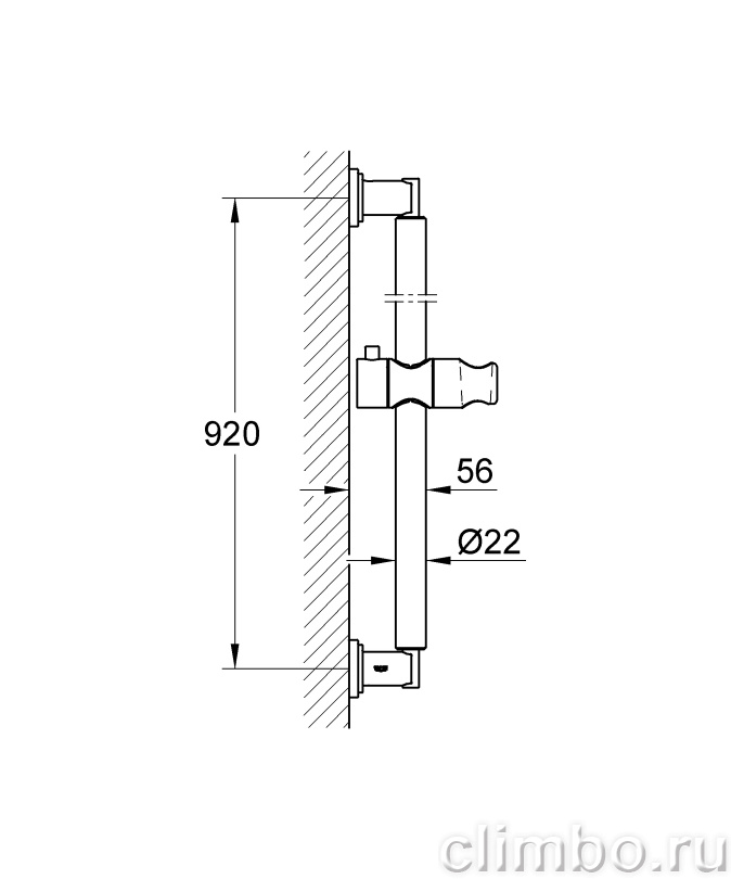 Душевая штанга GROHE Sena 900 мм, 28346000 — фото товара