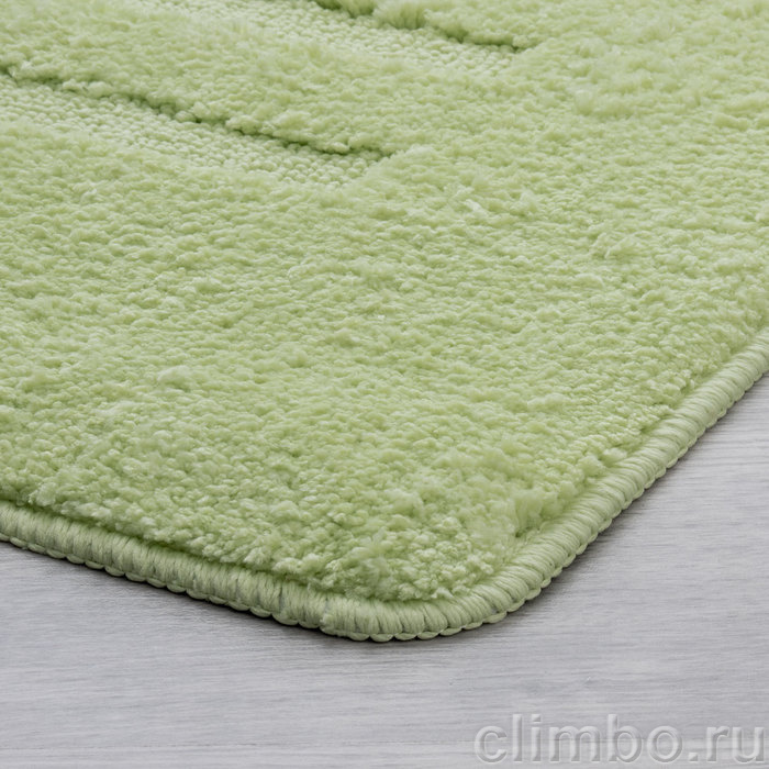 Коврик для ванной комнаты 50*80 см микрофибра MI green lines — фото товара