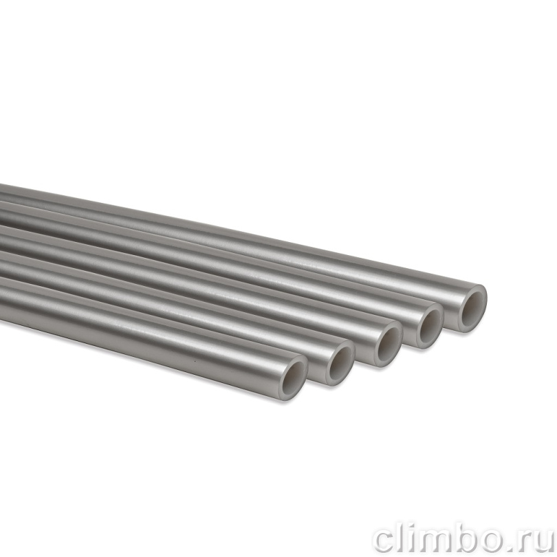 Труба ROMMER PEX из сшитого полиэтилена с кислородным слоем, серая, 32х4,4 (бухта 50 метров) — фото, детали конструкции