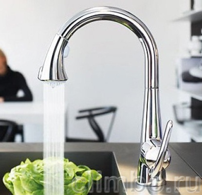 Смеситель для кухни GROHE Zedra с выдвижным изливом/лейкой, 32553000 — фото товара