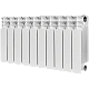Радиатор биметаллический STOUT TITAN 350 10 секций боковое подключение (белый RAL 9016) — фото, детали конструкции