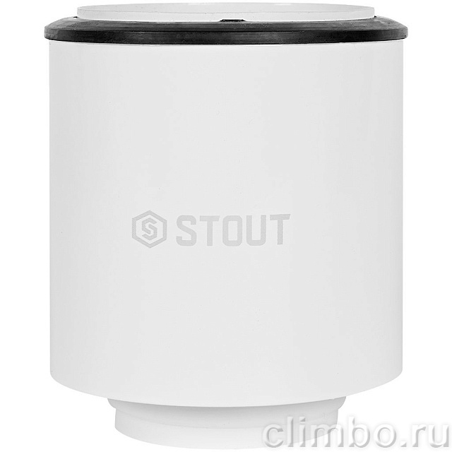 STOUT SCR-0080-250008 STOUT Адаптер моноблочный традиц. для перех. с D60(м)/100(п) на D80(м) с забором воздуха из помещения (без хомута и фланца) — фото, детали конструкции