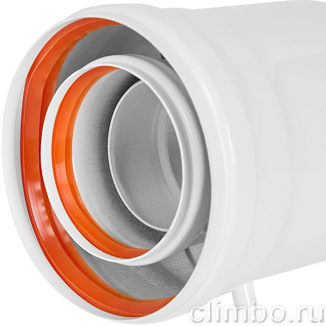 STOUT SCR-8125-000001 STOUT Конденсатоотводчик универсальный традиц. коакс. D80(п-м)/125(п-м) — фото, детали конструкции