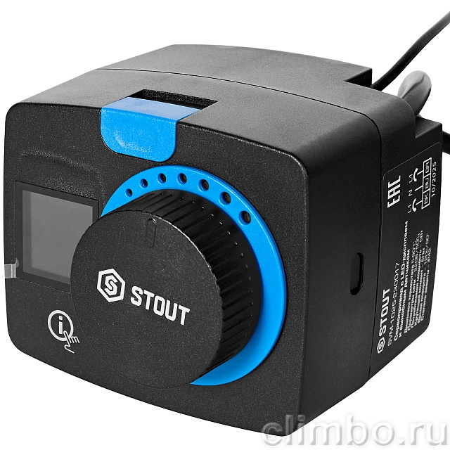 Сервопривод STOUT SVM-1025-230017 с дисплеем и датчиком температуры — фото, детали конструкции
