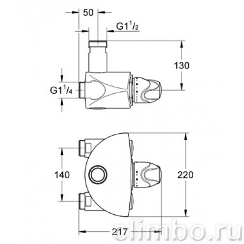 Термостат для душа GROHE Grohtherm XL, 35085000 — фото товара