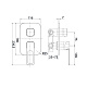 Встраиваемый смеситель с тремя выходами, Slide, IDDIS — фото товара