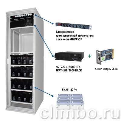 SKAT-UPS 3000 SNMP комплекс бесперебойного питания — фото товара