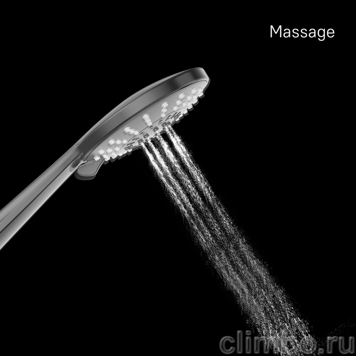 Лейка для душа, черная матовая, 5F, Ideal Spa, Milardo — фото товара