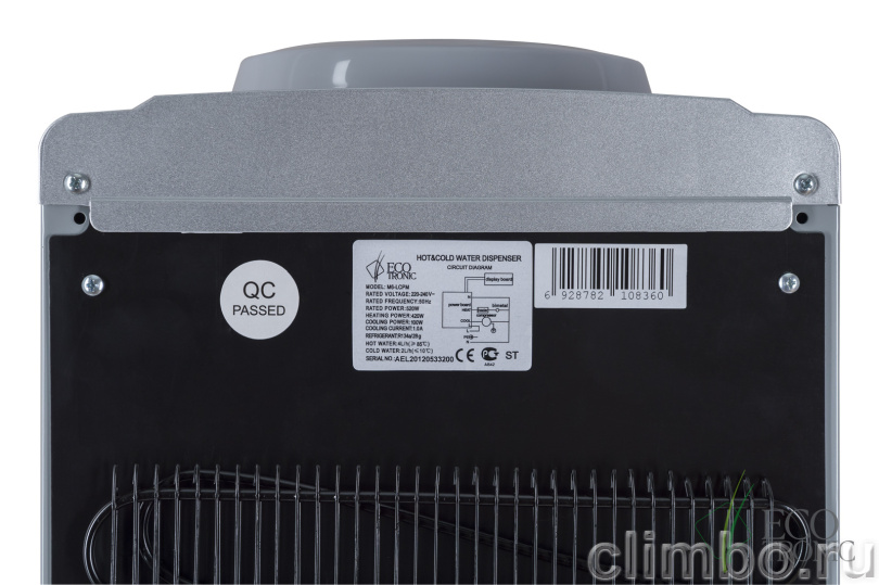 Кулер со шкафчиком и монитором Ecotronic M6-LCPM — фото товара