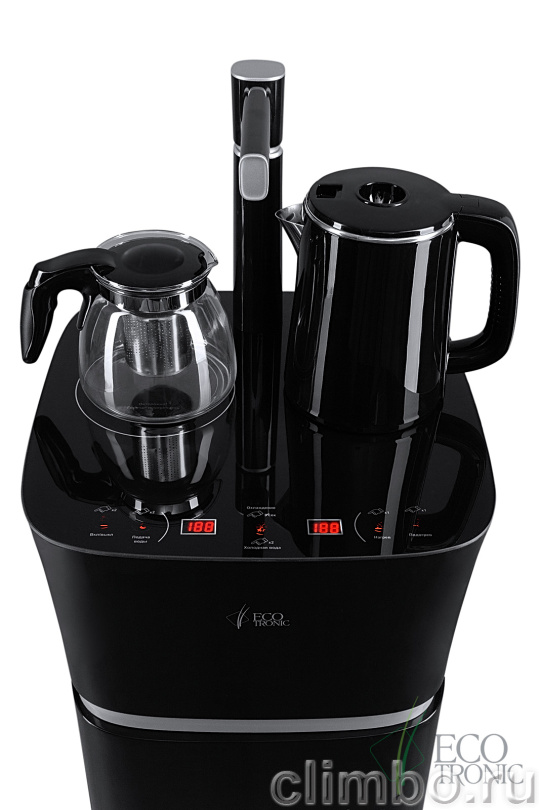 Кулер с чайным столиком Тиабар Ecotronic TB11-LE black — фото товара