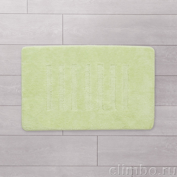Коврик для ванной комнаты 50*80 см микрофибра MI green lines — фото товара