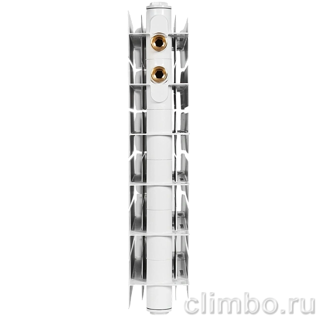 Радиатор биметаллический STOUT TITAN VENTIL 350 11 секций нижнее правое подключение — фото, детали конструкции