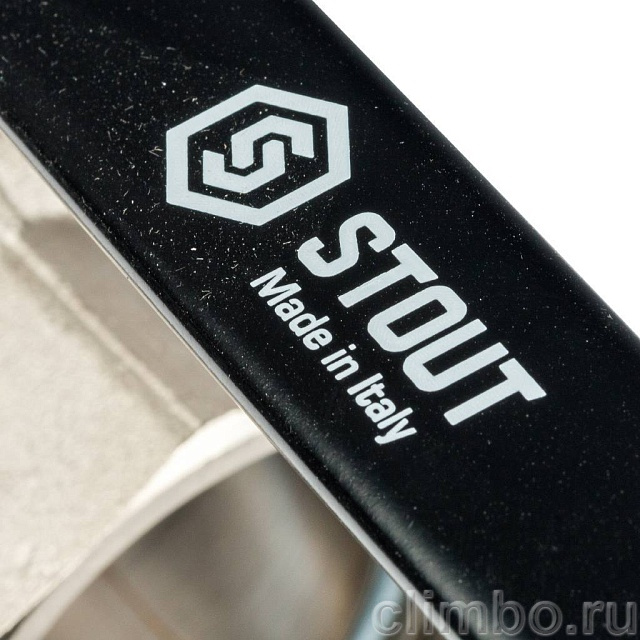 Кран шаровой STOUT полнопроходной, ВР/ВР, ручка рычаг 2 — фото, детали конструкции