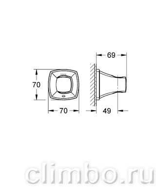 Настенный держатель лейки душа GROHE Grandera, 27969000 — фото товара