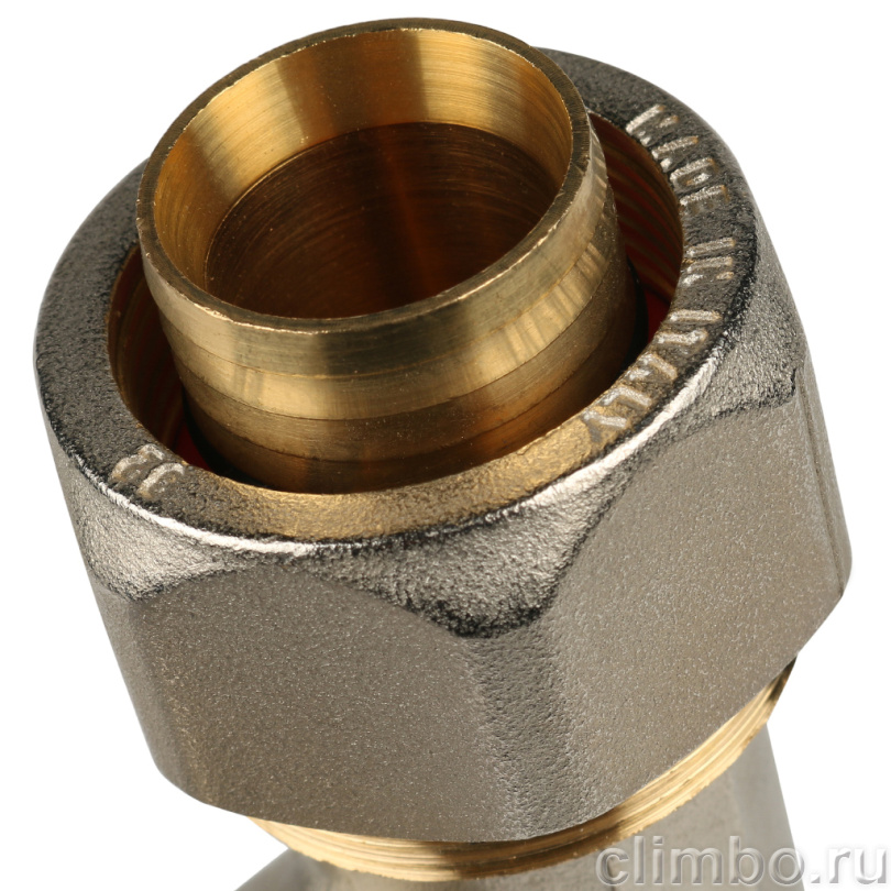 STOUT Тройник переходной 32x26x32 для металлопластиковых труб винтовой (SFS-0010-322632) — фото товара