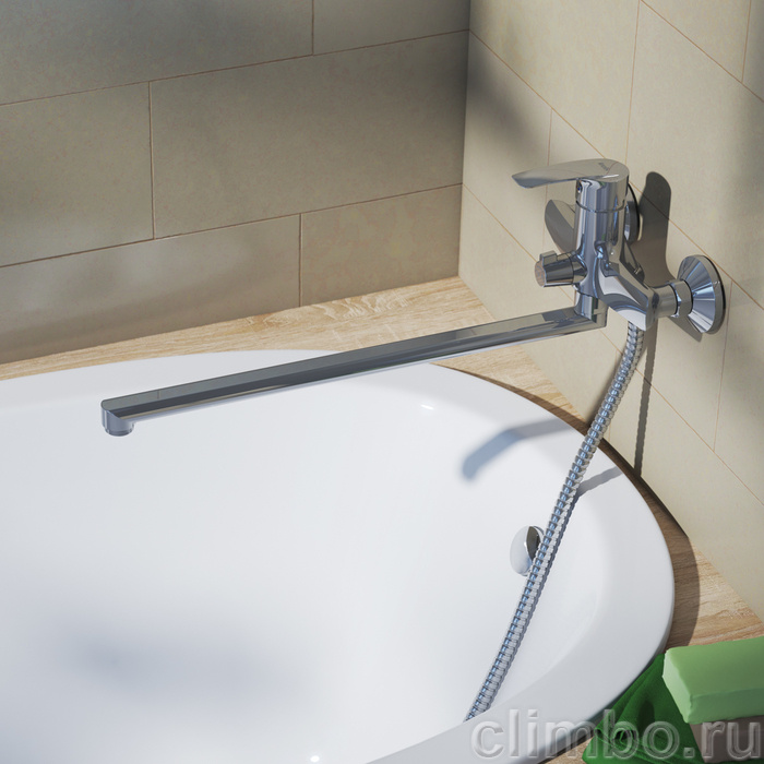 RAYSBL2i10WA Cмеситель для ванны с длинным изливом Ray — фото товара