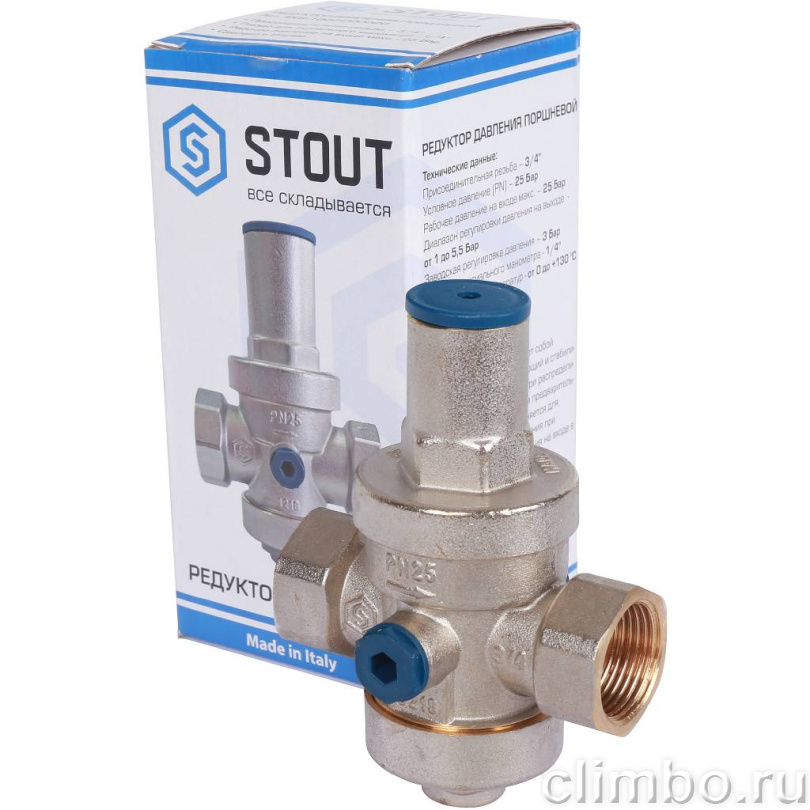 STOUT 3/4" Редуктор давления компенсационного действия — фото товара