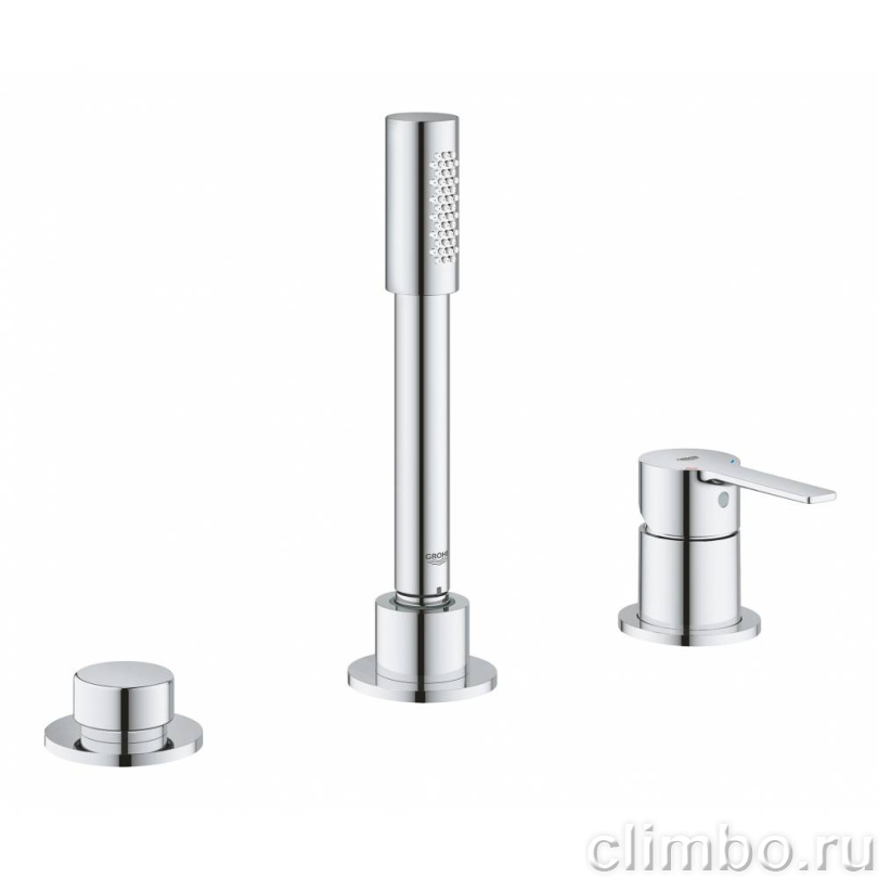 Смеситель для ванны GROHE Lineare New на 3 отверстия, хром (19965001) — фото товара