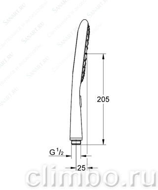 Ручной душ GROHE Rainshower Icon (2 режима), 27633000 — фото товара